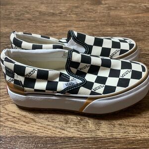Vans Black and White Checkerboard Sneakers